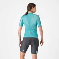 dámské kraťasy s laclem Castelli Prima 2 DT Bibshort Dark Gray/Pool Blue (1)