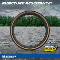 plášť Michelin Power Adventure 700x42C kevlar TS TLR Black Classic V2 Competition Line (8)
