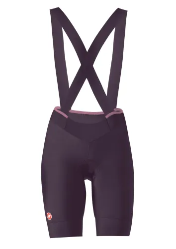 dámské kraťasy s laclem Castelli Prima 2 DT Bibshort Dark Night Shade/Deep Purple