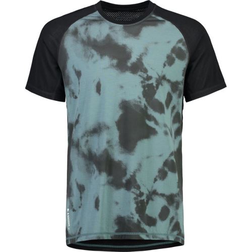 volný dres MONS ROYALE Temple Merino Air-Con T-Shirt sage tie dye / black
