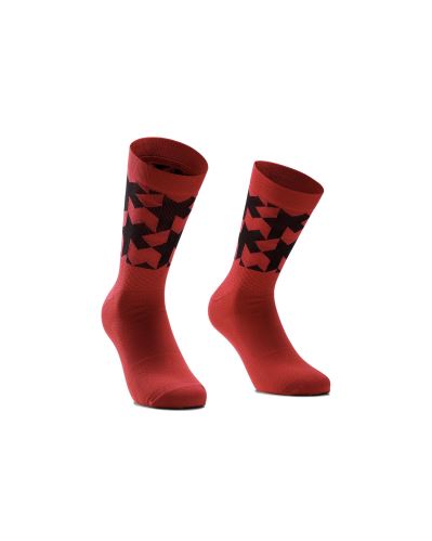 ponožky ASSOS Monogram Sock EVO vignaccia red