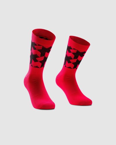 ponožky ASSOS Monogram Sock EVO Lunar Red