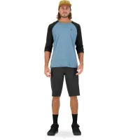 volný dres MONS ROYALE merino TARN MERINO SHIFT RAGLAN 3/4 blue slate / black (3)