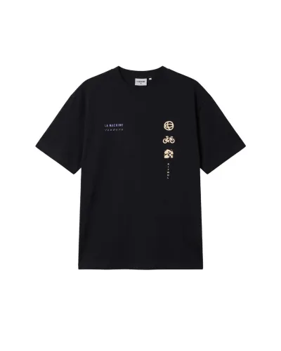 tričko Isadore X La Machine Heavy Cotton T-shirt Black