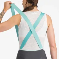 dámské kraťasy s laclem Castelli Prima 2 DT Bibshort Dark Gray/Pool Blue (3)