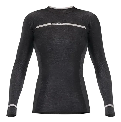 dámské triko s dlouhým rukávem Castelli Merino Seamless W Baselayer Black