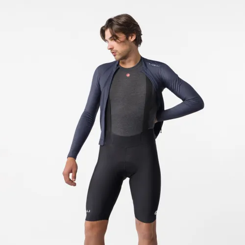 kraťasy s laclem CASTELLI Espresso Thermal Bibshort Black