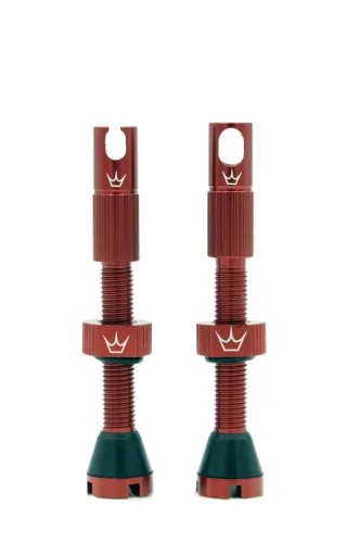 ventilek Peaty's x Chris King MK2 Tubeless Valves - 42mm - Red