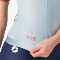 dámský dres CASTELLI Corretto W Jersey Winter Sky/Hot Sauce (2)